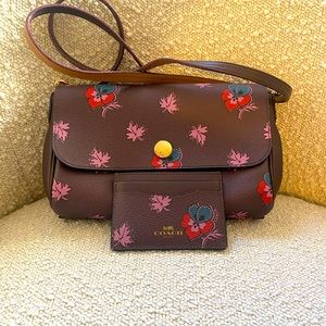 Coach Shoulder Bag/ Matching Card Holder